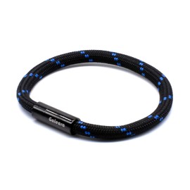 Sailing Rope Bracelet Black Women's Men's Braided Rui Nautical with Magnetic Closure Rope Bracelets Maritime Surfer Bracelet Galeara, Nylon