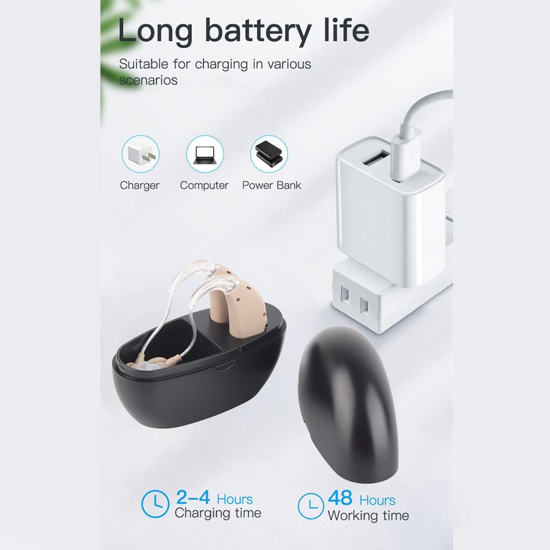Hearing Aid Wireless Ear Assistance Device Hearing Sound Amplifier for
