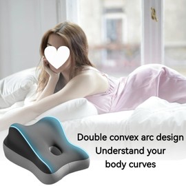 Couples Butt Cushion for Pregnant Women Furniture Pillow Support Pillowcase Suitable for Home Use, Ideal for Sitting and Lying, Foam Pillow Modern and Simple Style (Double-Grey)