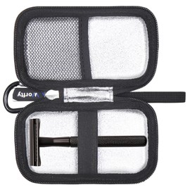 worfty Safety Razor Case for Henson for MANSCAPED® The Plow® 2.0 for Bambaw for BULIMICA for VIKINGS, Universal Hard Travel Case for Safety Razor/Blades & Accessories (Black)