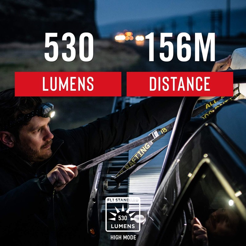 Coast FL75R Rechargeable 530 Lumen Dual Color Focusing LED Headlamp,