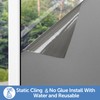 HIDBEA Frosted Window Privacy Film - Non Adhesive Static Cling