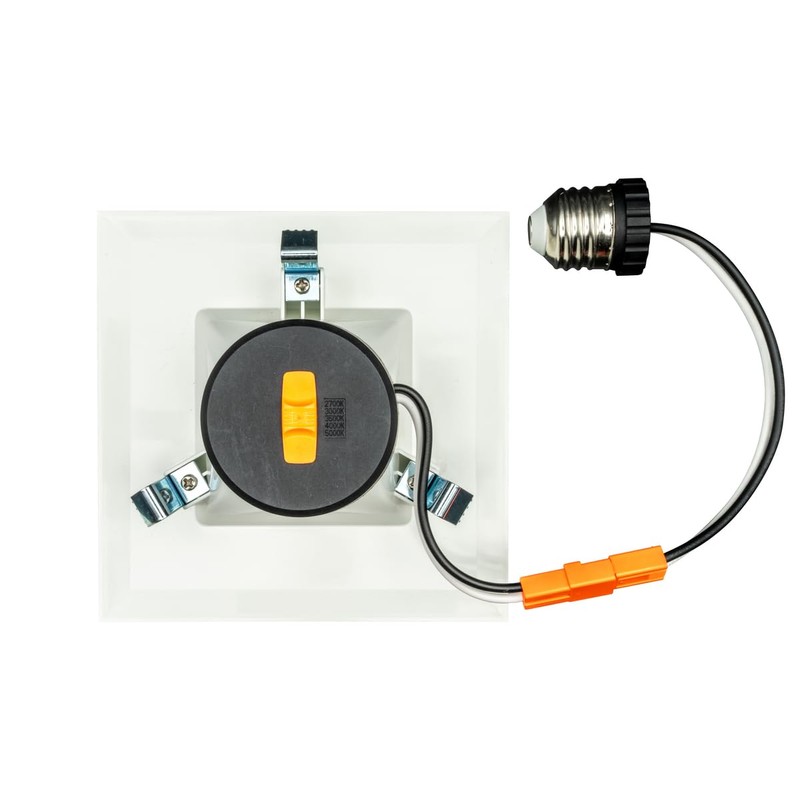 Topaz RTL6-SQ-9W-CS-WH 6" Performance LED Light Recessed Retrofit Downlight, 9