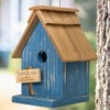 Bird in Hand Amish Made Nestle Inn Bird House, Blue