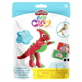 Play Doh Air Clay Dinosaur Parasaurolophus, Sensory and Educational Craft Toys for Kids, Ages 4+
