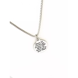JKCE Designs Never Let Success Go To Your Head, Never Let Failure Go To Your Heart Necklace