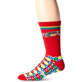 Cool Socks Men's Froot Loops (Knit), Multi, Shoe Size:8-12