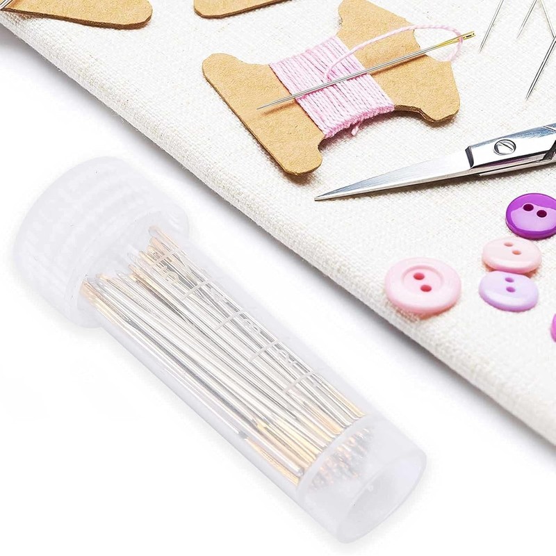 Agujas de Coser a Mano de Ojo Grande Pssopp 100