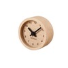 KATOMOKU muku mini clock km-26 round black wood beach
