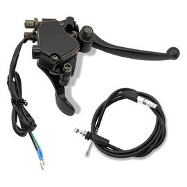 LuckySlycyc 7/8" 22mm Thumb Throttle,with Dual Brake Lever Assembly,Compatible with for 50cc 90cc 150cc 250cc ATV Quad Roketa Taotao Sunl Kazuma