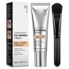Instant Eye Firming Serum for Puffiness, Bags & Fine Lines, Temporary Tightening & Smoothing Under Eye Treatment with Peptides & Botanical Extracts, Lightweight Makeup-Friendly Eye Lift, 20ml