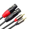 Dual 2 XLR Female to Dual 2 RCA Male Cable: