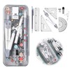 Math Set, Protractor, Drawing Tool, Triangle Ruler, Geometry, Drawing Math,