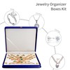 DECWXON Jewelry Set Box PU Leather Necklace Boxes for Jewelry