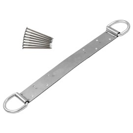 Malta Dynamics Permanent Roof Anchor – 18” Dual D-Ring Fall Protection Anchor, Easy to Install Fall Arrest System, OSHA and ANSI Compliant, Designed for 12” Ridge (1 Pack)