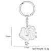 HUAGEO Edelstahl Niedlichen Rooster Henne Huhn Schlüsselanhänger für Handtaschen Handtasche