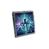 Octopus Wave Design Slate Coaster with Vibrant Cosmic Artwork (slco-kf25-6272)