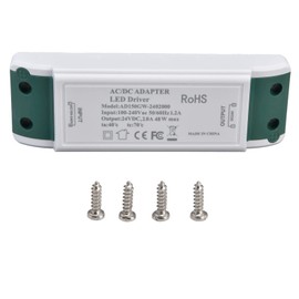 Constant Current LED Driver 24V DC 2A 48W LED Power Driver Transformer AC100-240V Constant Current LED Power Supply Home Driver and LED Driver