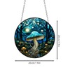 Xuoxeji Mushroom Stained Acrylic Window Hanging, 20cm/7.87in Mushroom Sun Catchers