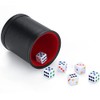 Felt Lined Professional Dice Cup - with 6 Dice Quiet