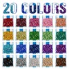 Flatback Rhinestones 10000PCS, 20 Colors 3mm Resin Gems for Nail