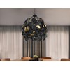 LED Pendant Light Dimmable Lampshade Diameter 38 cm Leaves Design