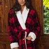 Alexander Del Rossa Women's Plush Sherpa Robe, Long Cozy Warm