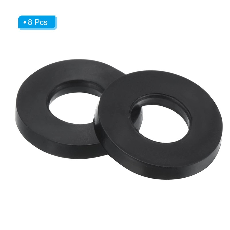 PATIKIL M8 Rubber Flat Washers 8mm ID 16mm OD 2.2mm