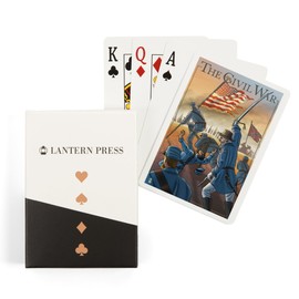 Lantern Press American Civil War, Union Soldiers Advance (52 Playing Cards, Poker Size Card Deck with Jokers)