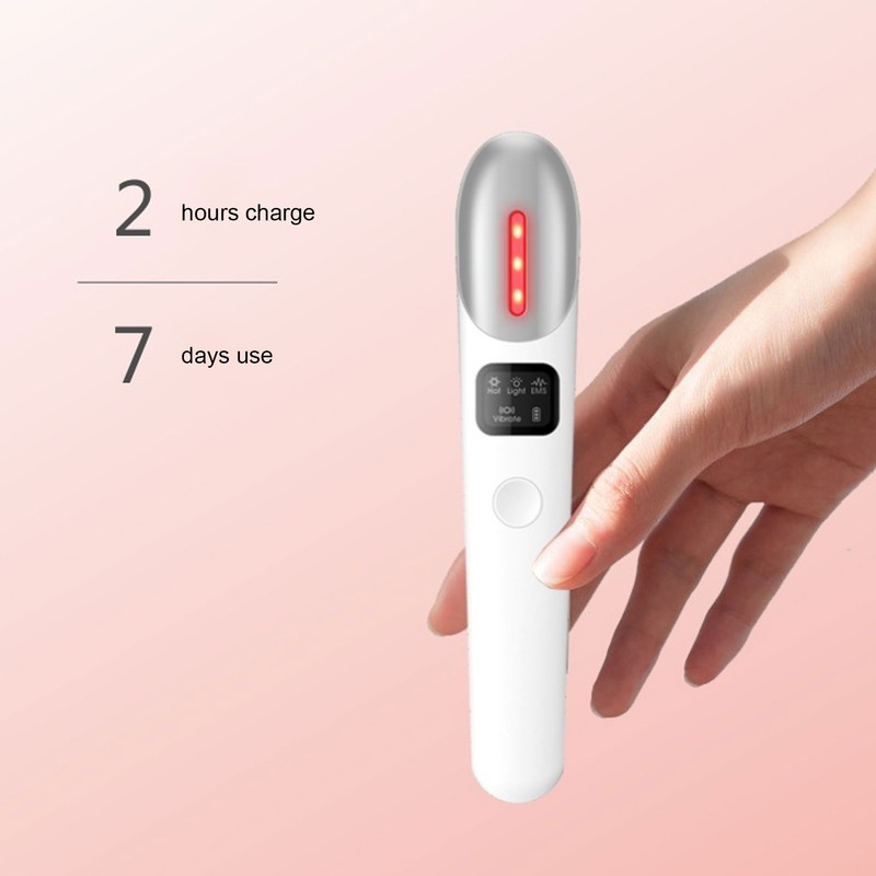 Eye Massage Pen Electric Hot Compress EMS Eye Massager Dark