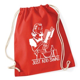 Hippowarehouse Just add swag Drawstring Cotton School Gum Kid Bag Sack 37cm x 46cm, 12 litres