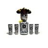 Tequila Decanter Set, Liquor Decanter with Shot Glasses and Mexican