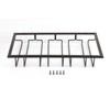 Stemware Holder Black 4 Slot Iron Wire Assembled Design Corrosion