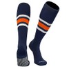 PEAR SOX Striped OTC Baseball, Softball, Football Socks (B) Navy