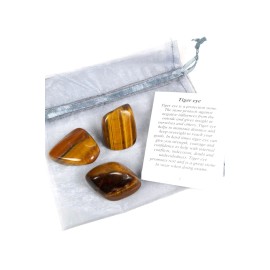 Tiger Eye Tumbled Polished Gemstone Set of 12