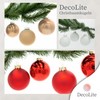 DecoLite: Glass Christmas Tree Baubles Diameter 8 cm (Pack of