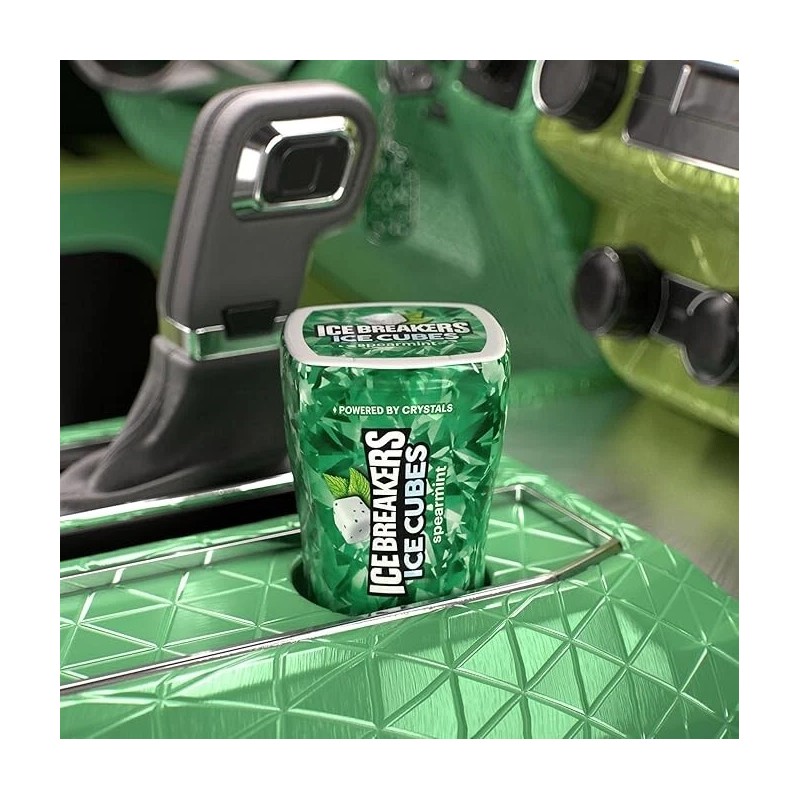 ICE BREAKERS Ice Cubes Spearmint Sugar Free Chewing Gum 40
