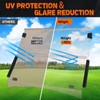 Nilight Golf Cart Windshield for Front Window Foldable Windproof UV