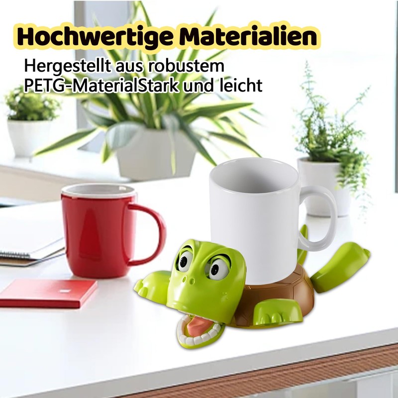 LUMOOM Funny Turtle Coaster, 3D Printed Drink Holder, Funny Anti-Stress