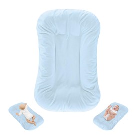 Baby Lounger for Newborn, Huggynest Baby Pillows for 0-12 Months Sleeping, Portable Infant Lounger for Safe & Cozy Nap Time - Blue