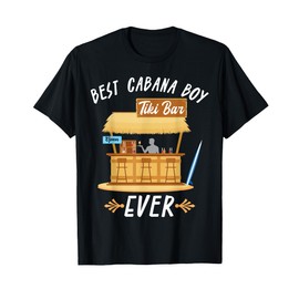 Cabana Boy Tiki Bar Beach Limbo Surfing Bartender Server T-Shirt