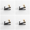 MI&VI Violin Fine Tuners - Stainless Steel Adjusters, Black/Gold 4Pcs