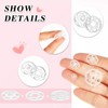 Chuangdi 100 Pairs Press Studs Snap Fasteners Sew on Fasteners