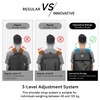 SWICKY Travel black Laptop backpack 37L ，carry on Flight Approved