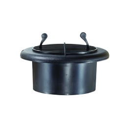 RV Designer H815 Provent Dampened Vent - Black,4 Inch
