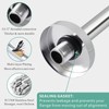 Voolan Shower Arm with Flange, Ceiling Mounted Fixed Shower Pipe,