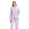GLOBAL Women's Flannel Pajamas Set 100% Cotton PJs for Women
