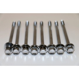 Hot Rod Parts Supply (8) SB Chevy Centerbolt Chrome Valve Cover Bolts Set Kit SBC 305 350 Vortec Head