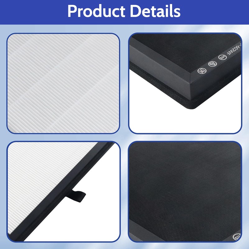 XBGG HAP602 Replacement Filter Compatible with ECOSELF Air Purifier