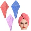 3 Pack Microfiber Hair Drying Towel Hair Drying Towel with